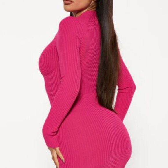 Heart For You Hot Pink Cutout Mini Dress – Chic & Bold Glam - Picture 9 of 13
